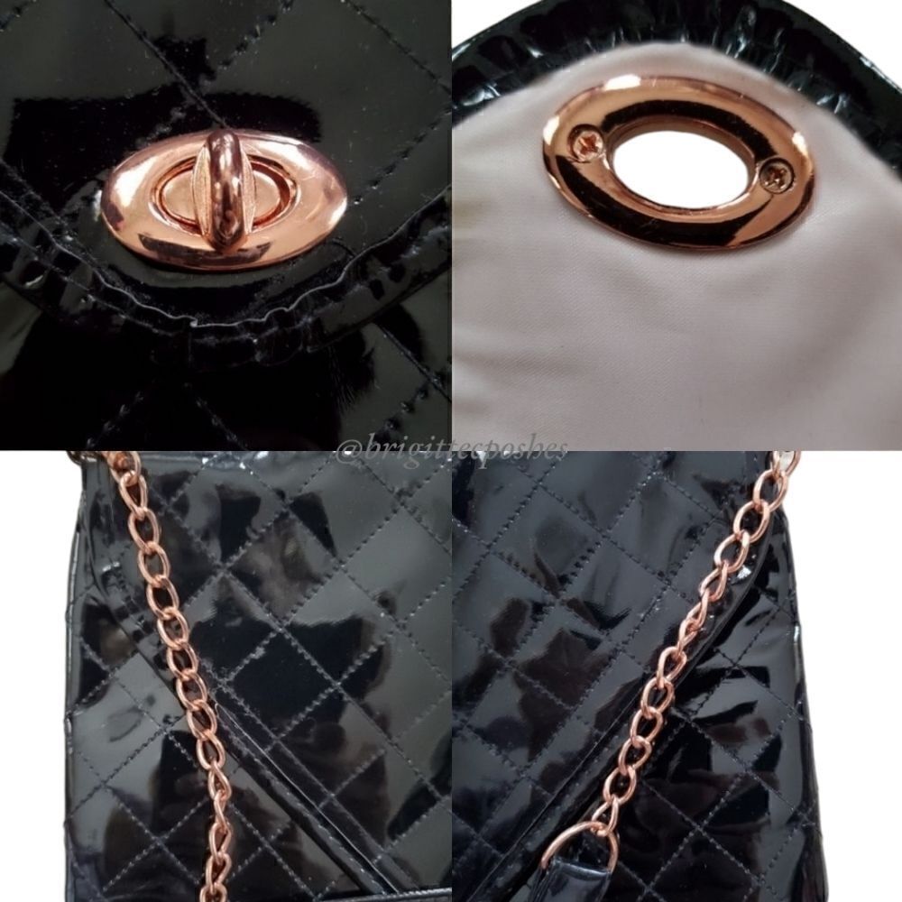 KIM KARDASHIAN Black Envelope Shoulder Bag - Picture 5 of 12